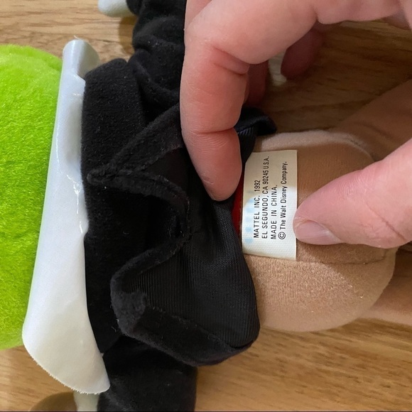 Vintage Jiminy Cricket Disney Plush Toy 90s Pinocchio Jimmy - Picture 7 of 8